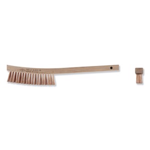 Curved Handle Scratch Brush, B-400, 13-3/4" Length, 4x19 Rows