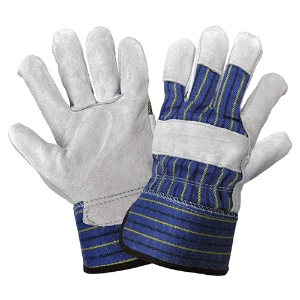 Premium Split Cowhide Leather Palm Gloves, 2120, Gray