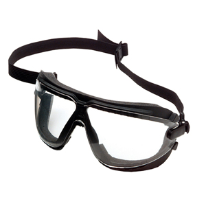 Lexa Dust GoggleGear Safety Goggles, 16617, Clear Lens, Black Frame, Uncoated
