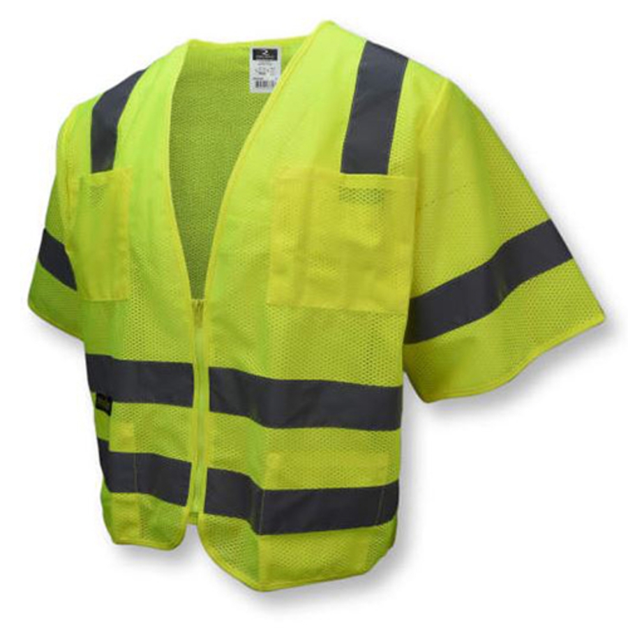 Class 3 Standard Polyester Solid/Mesh Vest, SV83