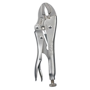Locking Pliers, 702L3, Curved Jaw Opens to 1 5/8 in, 7 in Long