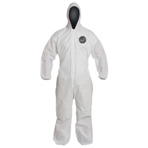 ProShield 10 Coveralls w/Hood & Elastic Ankles & Wrists, PB127S, White