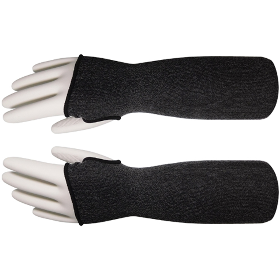Kyorene Graphene Cut Resistant Sleeve w/Thumb Hole, 00-018T, Black, 18"