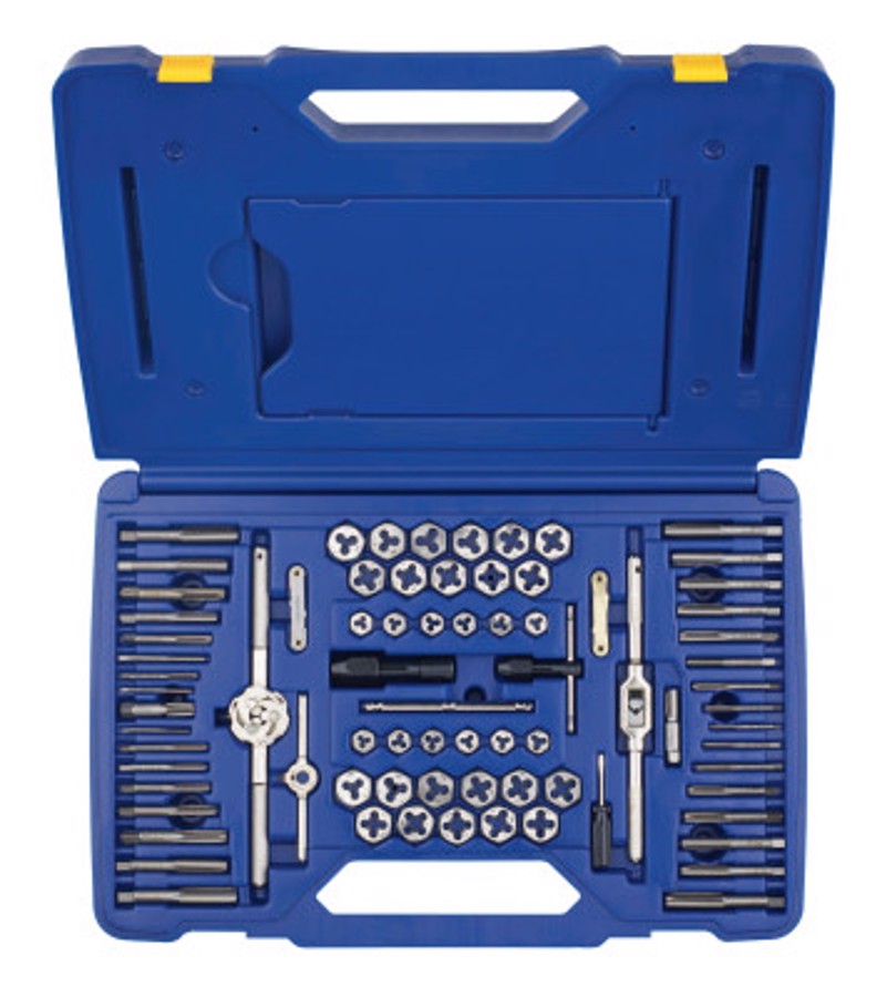 76 Piece Machine Screw / Fractional / Metric Tap & Hex Die Set