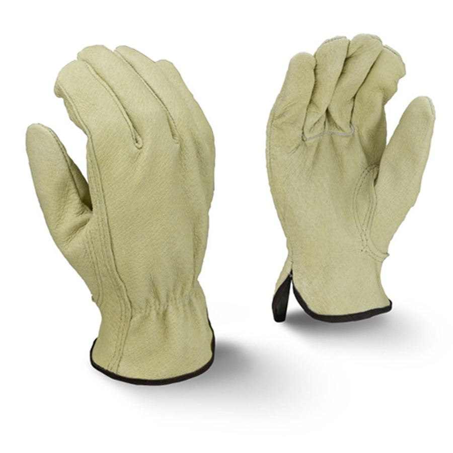 Standard Top Grain Pigskin Leather Drivers Gloves, RWG4821, Gray