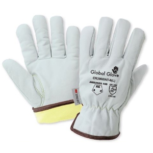 Grain Goatskin Low Temp Cut Resistant Insulated Gloves, CR3900INT, White