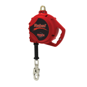 Rebel Self-Retracting Lifeline, Swiveling Self-Locking Snap Hook, Single Leg