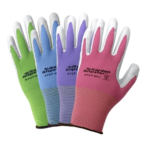 Garden Gripster Nylon Gloves w/Nitrile Coated Palm, 570T, Multiple
