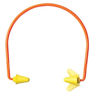 E-A-Rflex 28 Earplug Band, 320-1000, Yellow, Banded, 28 dB