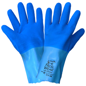 212 FrogWear, Supported Cotton Lined Rubber Gloves
