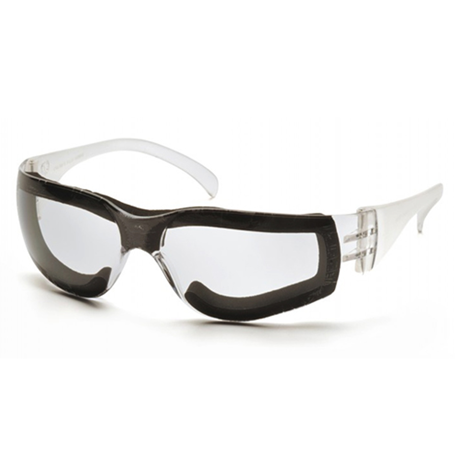 Intruder Safety Glasses w/Foam Padding, Anti-Fog
