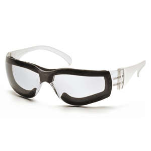 Intruder Safety Glasses w/Foam Padding, Anti-Fog