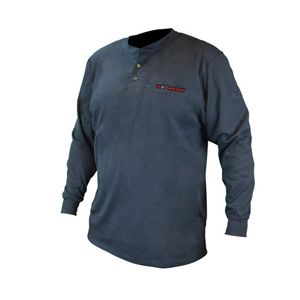 VolCore FR Long Sleeve Cotton Henley Shirt, FRS-002