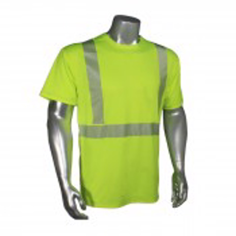 Class 2 Ultra Breezelite II Short Sleeve Shirt, LHV-UXTS-SSC2, Hi-Vis Green