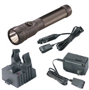 PolyStinger LED Rechargeable Flashlight, (1) 3-Cell 2.6 Ah NiMH, 485 lumens, Black