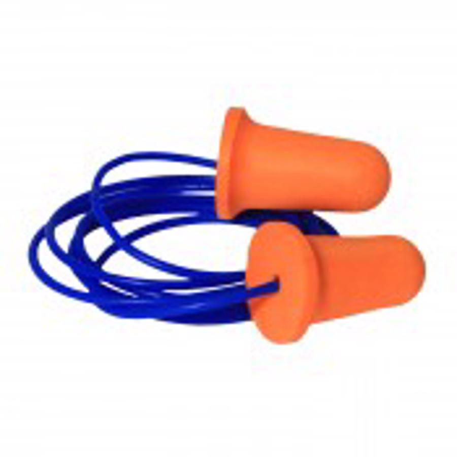 Deviator 33 Disposable Earplugs, FP81, Blue/Orange, Corded, 33 dB