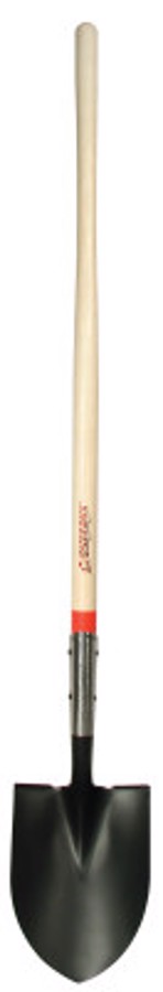 Round Point Shovels, 12 X 9.5 Blade, 48 in White Ash Straight Handle