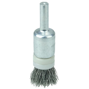 Banded Crimped Wire End Brush, Stainless Steel Fill