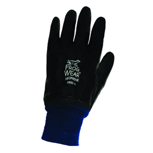 FrogWear Multi-Coated Premium Neoprene Chemical Resistant Gloves, 9900, Black, One Size