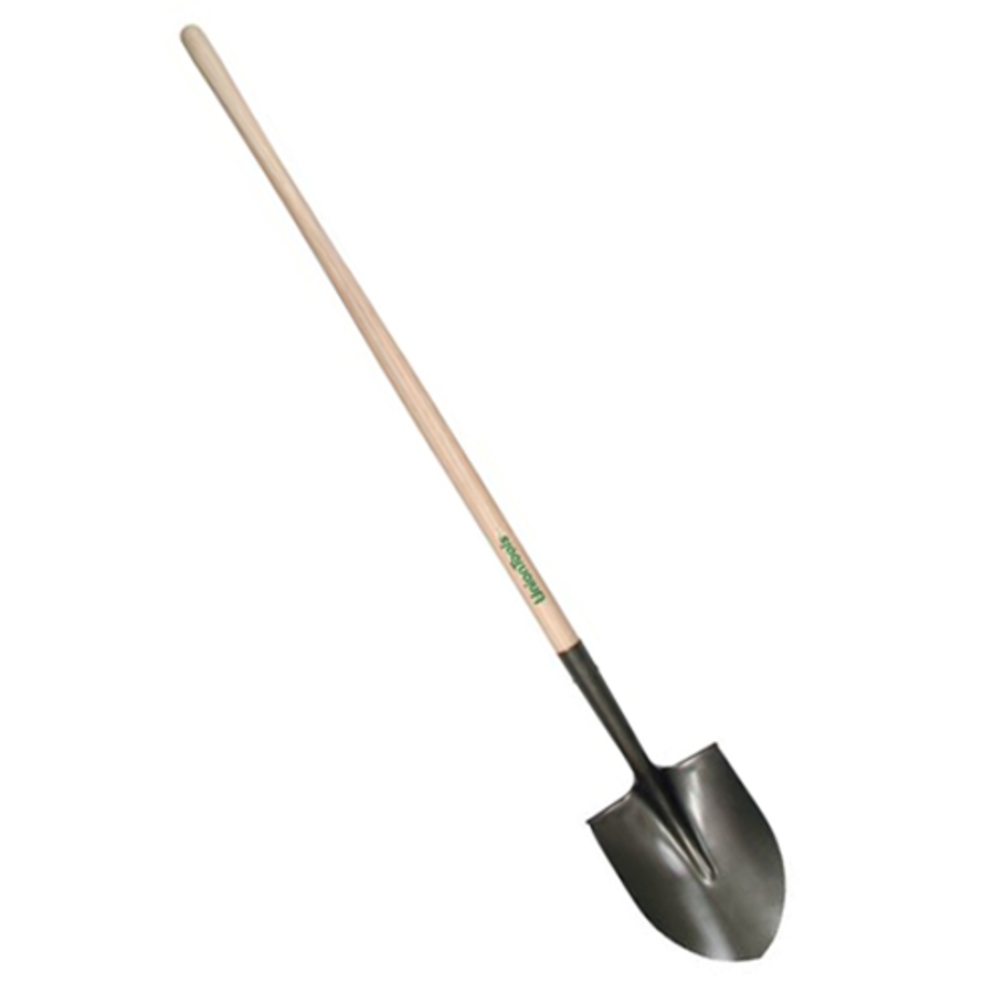 Round Point Shovels, 11.5 X 9.25 Blade, 48 in White Ash Straight Handle