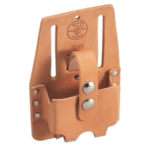 Tape-Rule Holders, 1 Compartment, Tan, Holds Medium Tape Rule, Leather