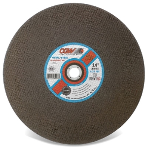 Stationary Saw Cut-Off Wheel, 35582, Type 1, 14" Diameter, 1/8" Thickness, 1" Arbor