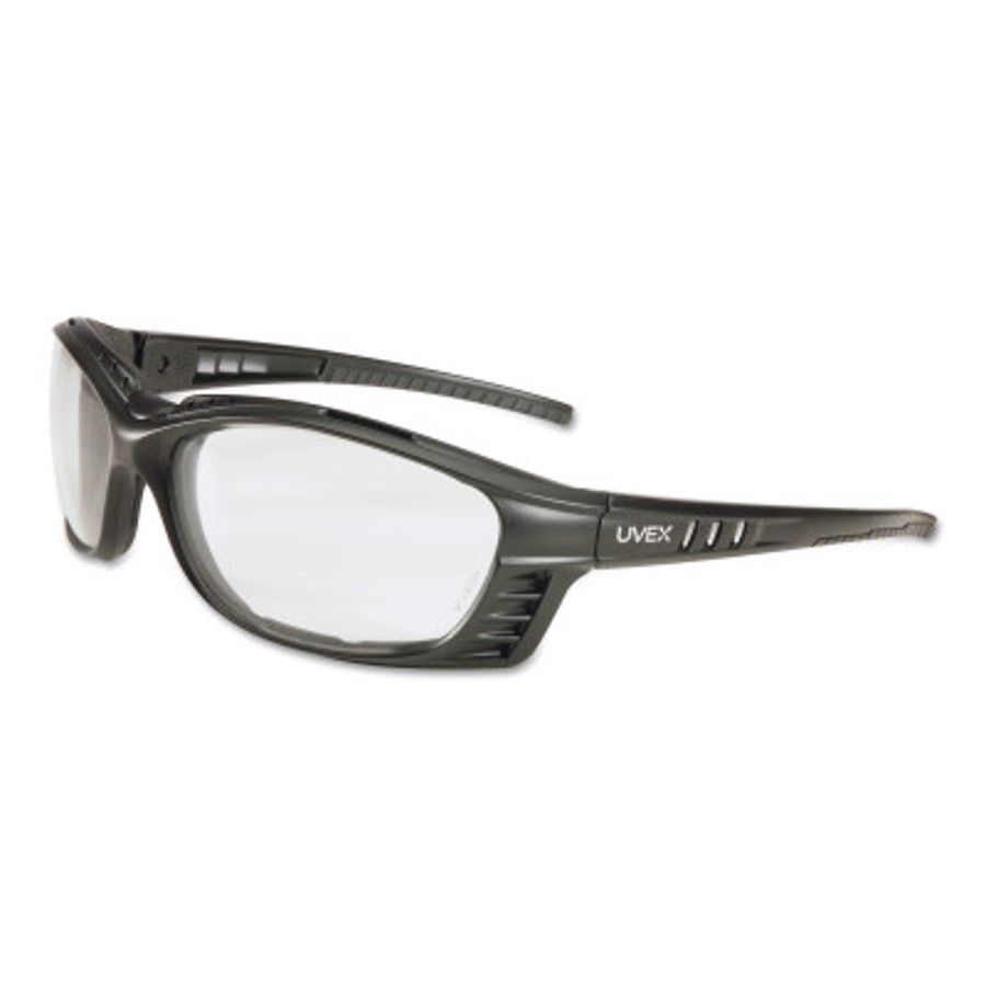 Uvex Livewire Dielectric Safety Glasses, S2600HS, Clear Lens, Anti-Fog Coating, Black Frame