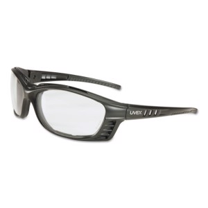 Uvex Livewire Dielectric Safety Glasses, S2600HS, Clear Lens, Anti-Fog Coating, Black Frame