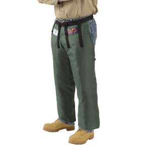 ArborChaps Adjustable Length Chain Saw Chaps, JE-8000, Green, 33-36"