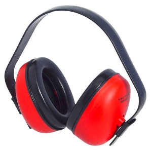 Def-Guard 23 Headband Earmuffs, DF0310HC, Red, 23 dB