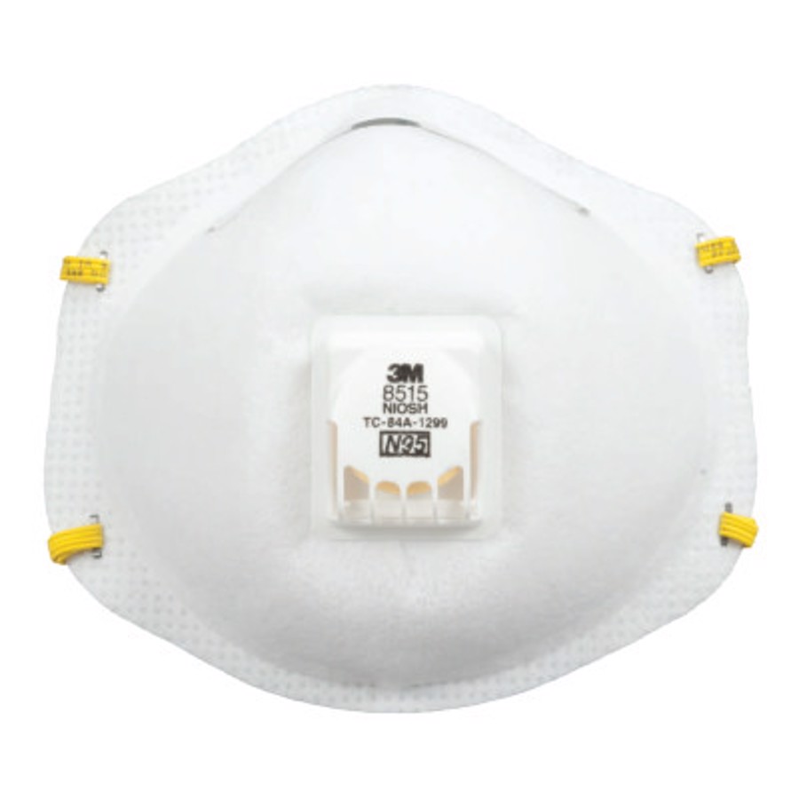 N95 Particulate Welding Respirators w/Exhalation Valve, 8515, White, Standard