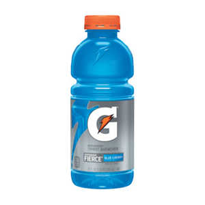 Gatorade Thirst Quencher Bottle, 20 oz, Fierce Blue Cherry