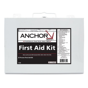 25 Person First Aid Kit, 101-25-3-FAKM, Metal Case, Wall Mount