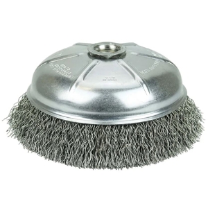 Crimped Wire Cup Brush, Steel Fill