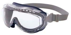 Flex Seal Safety Goggles, S3400X, Clear Lens, Blue Frame, Anti-Fog Coating