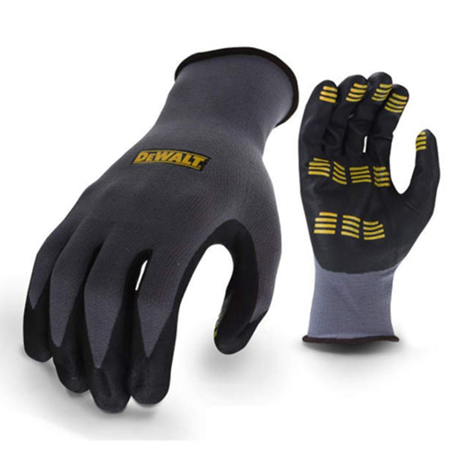 Lightweight Tread Grip Work Glove, DPG76, Black