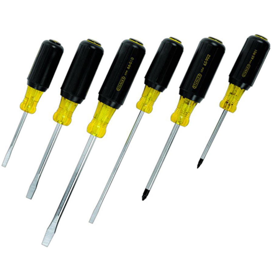 6 Piece Screwdriver Set, 66-565, Phillips, Slotted