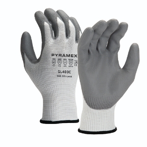 HPPE Cut Resistant Gloves w/Polyurethane Palm Coating, GL403C, Cut A2, Gray