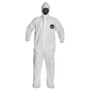 ProShield 50 Coveralls w/Hood & Elastic Ankles/Wrists, NB127S, White