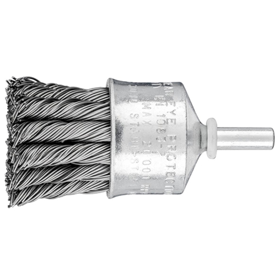 Carbon Steel Wire Knot Flared Cup End Brush, 83080, 1"