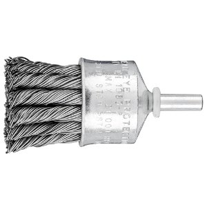 Knot Wire End Brush, 83080, 1" Diameter, 0.020" Steel Fill, 1/4" Shank