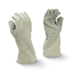 Economy Split Shoulder Cowhide Leather Welding Gloves, RWG5100, Gray, X-Large
