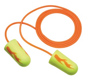 E-A-Rsoft Yellow Neon Blasts Disposable Earplugs, 311-1252, Orange/Yellow, Corded, 33 dB