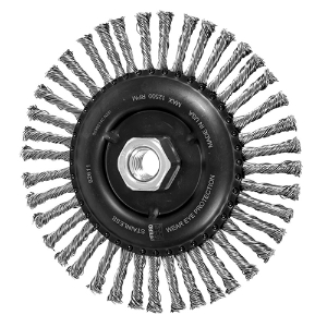 Stringer Bead Wheel Brush, Stainless Steel Fill