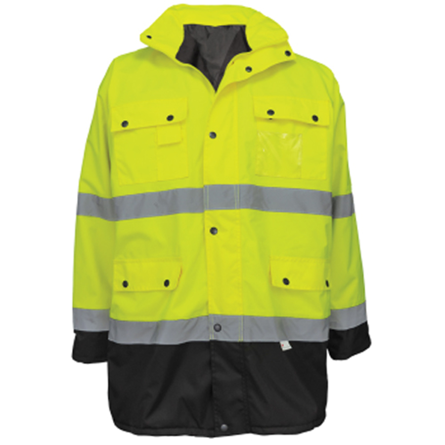 Class 3 Winter Parka Jacket, GLO-P1, Hi-Vis Yellow