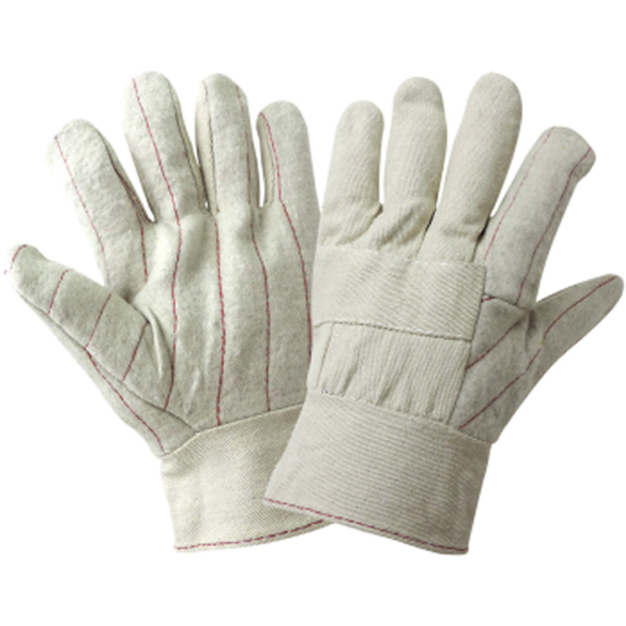 3-Layer Quilted Cotton Hot Mill Gloves, C30BT, White, Men's
