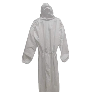 Disposable Coveralls w/Hood, White, Large