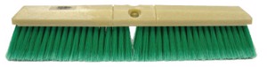 Perma-Sweep Floor Brush, 24 in Foam Block, 3 in Trim L, Yellow Polypropylene