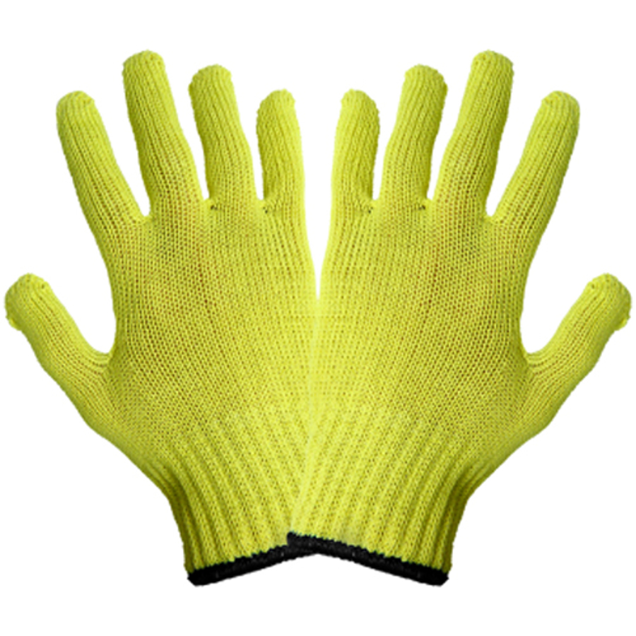 Aramid Fiber Cut Resistant Gloves, K300, Yellow, Medium