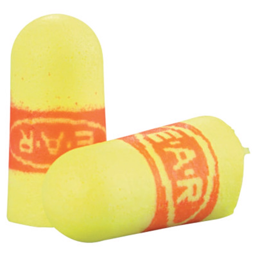 E-A-Rsoft SuperFit Disposable Earplugs, 312-1256, Orange/Yellow, Uncorded, 33 dB